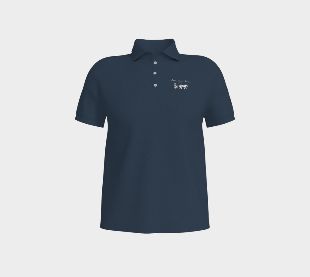 Navy Live Love Drive Polo Shirt