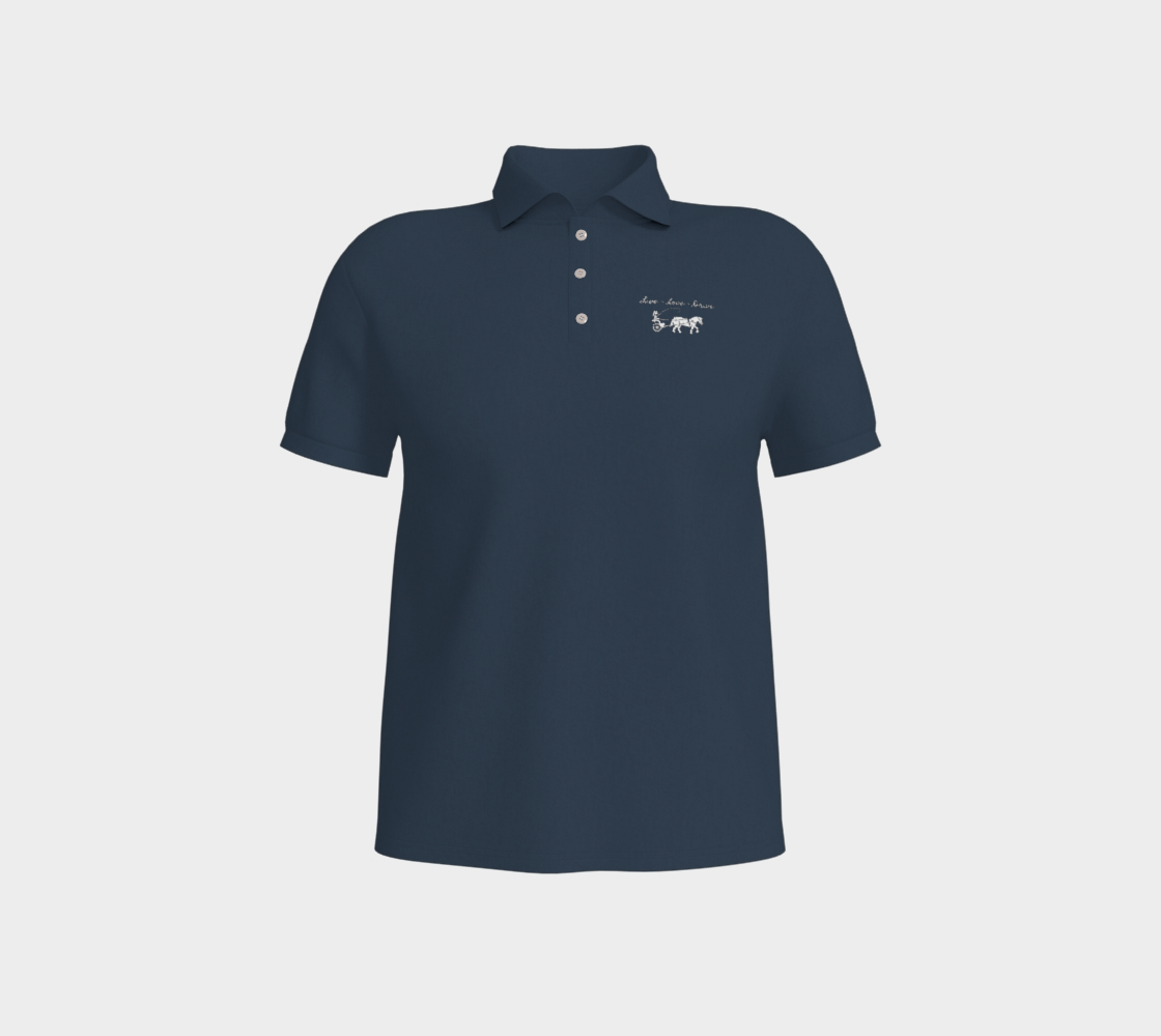 Navy Live Love Drive Polo Shirt
